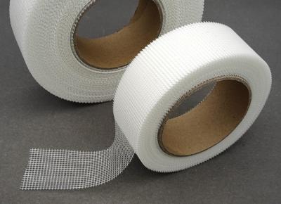 China Colorful Fiberglass Mesh Tape 5cm X45m Wall Alkali Resistant Glass Fiber Mesh Tape Glued for sale