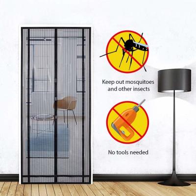 China MOQ:100pcs Automatic Closing Mesh Magnetic Screen Curtain Kitchen Door Screen Anti Bugs for sale