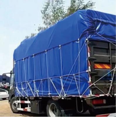 Cina Wholesale Blue Color Tarpaulin Cargo Cover Heavy Duty Woven Fabric 120gsm,UV Resist Garden Cover Sheet,Pool Fabric in vendita