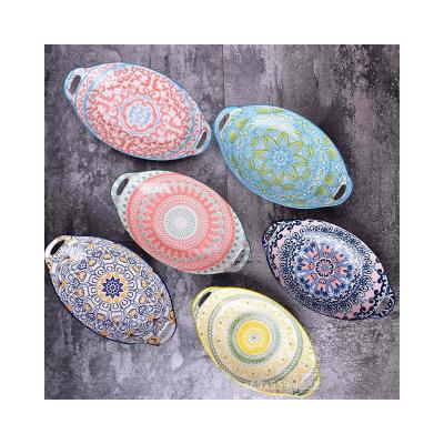 China Direct Selling Bohemian Chinese Porcelain Factory Ceramic Tableware Tableware for sale