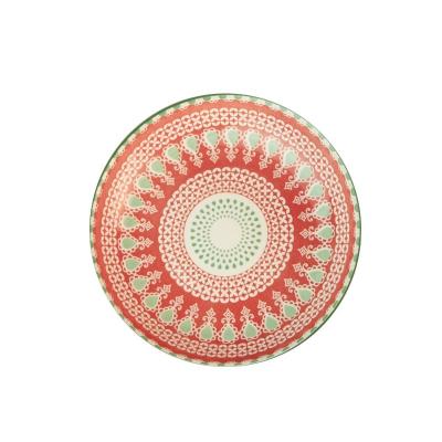 China Factory Direct Supply Bohemian Dinnerware Dishes Porcelain Ceramic Dinner Plate for sale