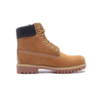 China Genuine Leather Wholesale Mens Boots Winter Martin Boots  Genuine Leather High-top Heightening Timber Tooling Boots for sale