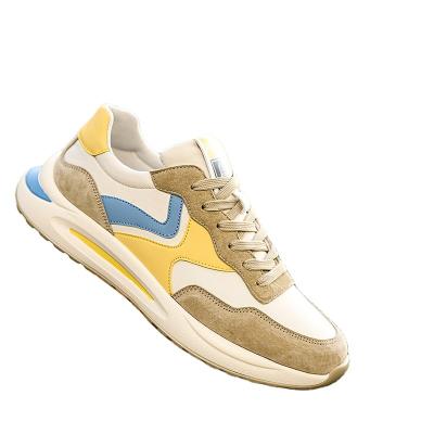 China Fashion Trend 2022 latest shoes high quality fashion design manufacturer price China shoes yellow men casual shoes for sale