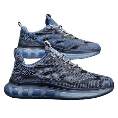 China Fashion Trend High quality fashion sneaker durable TPR sole EVA anti slip shoes breathable walking jogging men sports shoes for sale