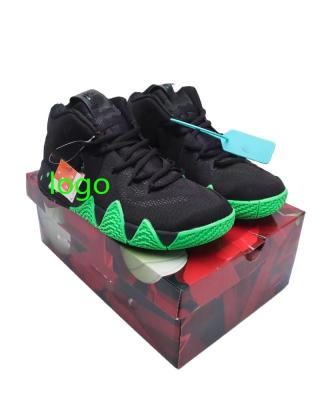 China Breathable Top Highest quality Original custom KYRIE 4 Brand Logo Customize Men Basketball Shoes sneakers for sale