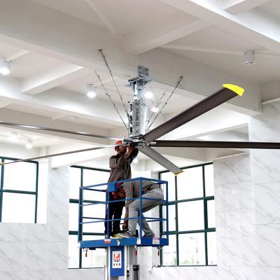 China Factory Building Promotes Air Circulation Hvls Big Diameter Giant Industrial Roof Ceiling Fan for sale