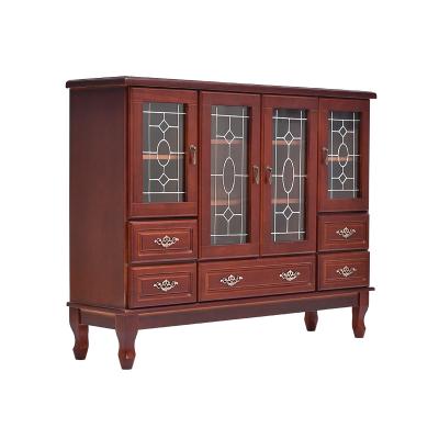 China Nordic Furniture Coffee Display Wine Rack Storage Cabinet Chest Of Solid Wood Wooden Drawers for sale