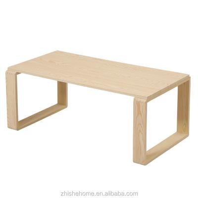 China Eco-friendly Custom Beech Wood Removeable Laptop Computer Desk Table for sale