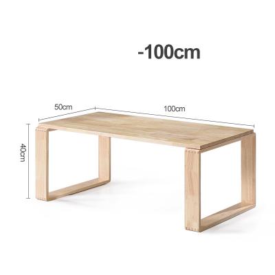 China Modern solid wood Japanese wooden study desk laptop bedside unit wooden console dining coffee table for sale