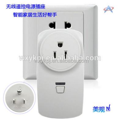 China AC Power RF 315MHZ Smart Switch Socket Residential/Multi-Purpose Wireless Remote Control Outlet Outlet With USA Plug for sale