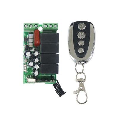 China Century Aoke AC180-250V 4 Channels 315/433MHz Universal Wireless RF Mini Relay Receiver Module Remote Control Switch AK-RK04SX-220+AK-F629 for sale