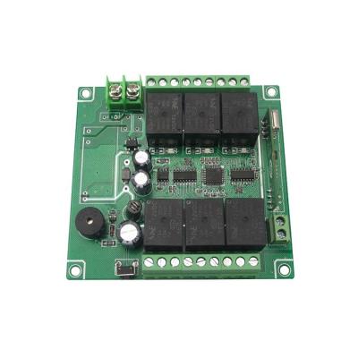 China Century Universal Aoke DC12V 6 Channels New Learning Universal Relay Receiver Module 315/433MHz RF Wireless Remote Controller Switch for sale