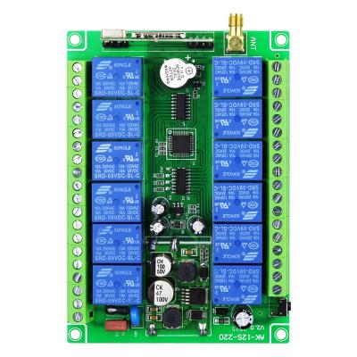 China 433Mhz/315Mhz DC12~48V 12 Channel RF Remote Controller For Led Light, Door, Industrial Remote Control 122*87*17mm (excluding shell) for sale