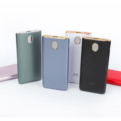 China Carry Customized mobile powerbank 10000mah power banks dual usb 5v 2a 2.1a 2.4a c fast charging power bank palladium 20w easy type for xiaomi for sale