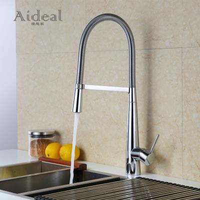 China Pull Out Generally 360 Spray Spring Style Brass Spray Nozzle Sink Faucet Sink Faucet For Kitchen for sale