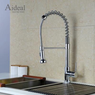 China Pull Out Good Price Jiangmen Factory Cold And Hot Water Two Way Water Flow Rainfall Spring Kitchen Faucet for sale