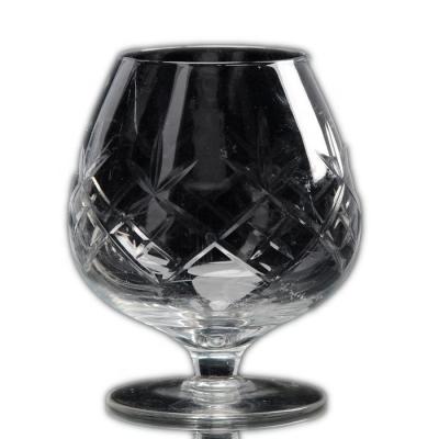 China Sustainable.Stock Short Stem Brandy Glassware Wholesale Scream Balloon Glass Drinking Stall Glasses for sale