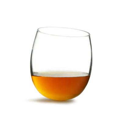 China Sustainable.Stock Rounded Bottom Funny Rocking Scotched Whiskey Drinking Glasses for sale