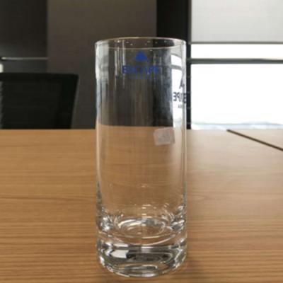 China Modern Glass Cup 400ml Mug With Decal LOGO for sale