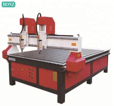 China new 2021 HONZHAN 1325 4 Axis Wood CNC Router Water Cooling Spindle Motor CNC Router Character: 2x2mm for sale