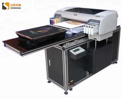 China Cheap 100% cotton Honzhan size A2 8 color 4880 printhead dtg printer direct to garment printer for sale