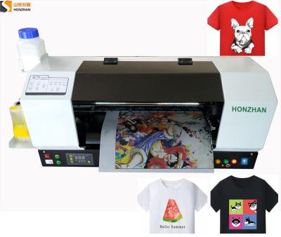 China Garment Shops A3 Size DTF Printer Directly To Film Printing Machine Use CMYK Textile DTF White Ink for sale