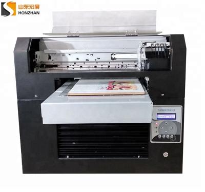 China New HONZHAN UV printer best printing quality wooden a3 size for USB business card printing with high resolution for sale