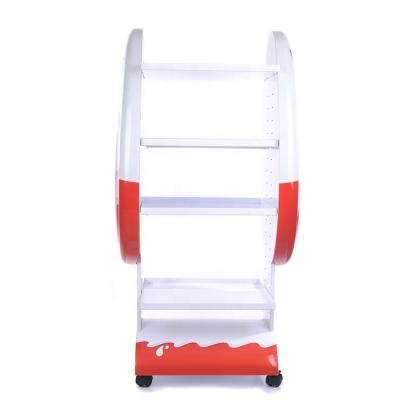 China Permanent Free Standing Display Factory Manufacture New Shop Food Display Rack Of Various Shop Furniture for sale