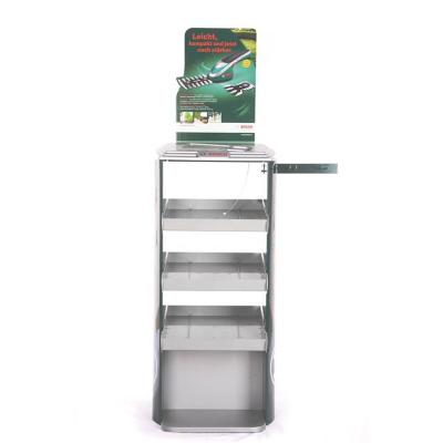 China 2020 hot selling green permanent free standing display good quality posm standing display racks for sale