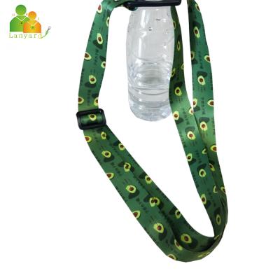 China Eco-friendly Chinese selling like hot cake products water bottle holder neck lanyard, custom printed logo water bottle holder lanyard for sale