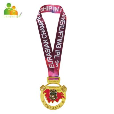 China Polyester custom promotional sublimation printed logo gift ribbons pin badge ribbons lanyard for sale