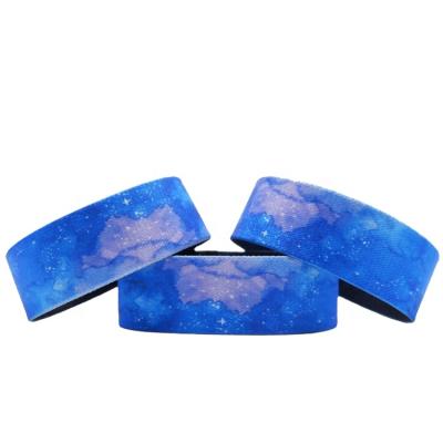 China High Quality Polyester Fabric Elastic Wristband Elastic Custom Sublimation Elastic Wristband for sale