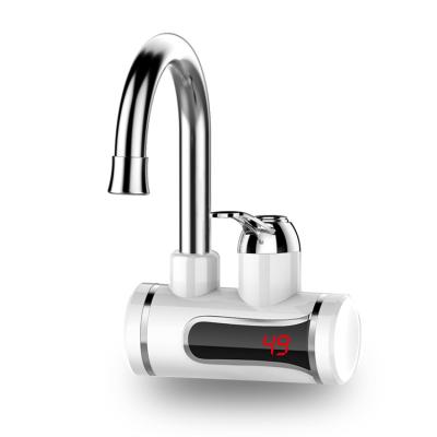 China Thermostatic Faucets Single Handle ABS LED Display Electric Radiator Faucet Electric Faucet for Kitchen and Bathroom for sale