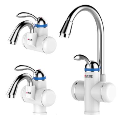 China Electric Water Faucets 3000W Leakage Protection Kitchen Bathroom Tap Thermostatic Instant Water Heater Faucet for sale