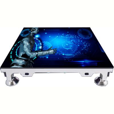 China outdoor digital xxx window visual panels play outdoor workout display dance floor screen transparent peelable led display cabinet for sale