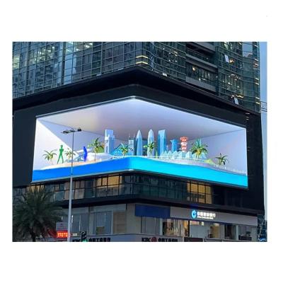 China Outdoor Top Selling Outdoor Advertising 3d Led Screen Display Outside Build Digital Commercial Billboard for sale