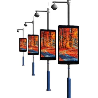 China Manufacturer Wholesale Outdoor Street Pole Led Screen Street Pole Advertising Led Screen P2.5 Outdoor Street Pole Advertising Led Screen for sale