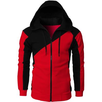 China Fty Wholesale Fashion Training Anti-pilling Color Blocked Sweater Men's Jacket Men's Hoodies Sweatshirts for sale