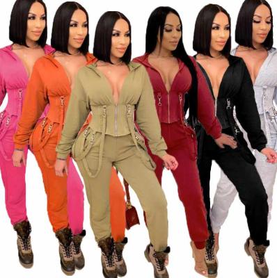 China Women Two Piece Set Clothing 2021 New Anti-Static Casual Tracksuits Outfits 2 Piece Pants Set Ladies Sweat Suits for sale