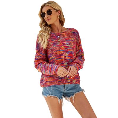 China 2021 Autumn Hot Women's Sweaters Multicolor Knit Sweaters Pullover For Lady for sale