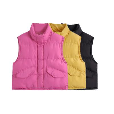 China Winter Warm Women Vest Top Stripper Vest Women Bubble Vest For Women for sale