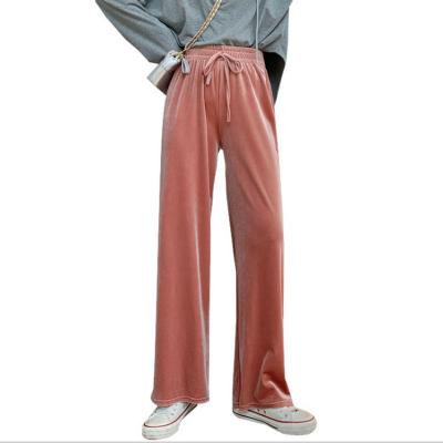 China Hot Selling Elastic Waist Breathable Pants Women's Loose Trousers Wide Leg Pants for sale