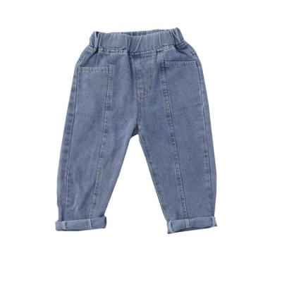 China Breathable Wholesale Kids Jeans Pants Kids Distressed Jeans for sale