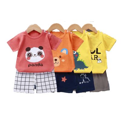 China Hangzhou Poly 100% Cotton Casual Shorts Kids Summer Clothing Set For Girls for sale