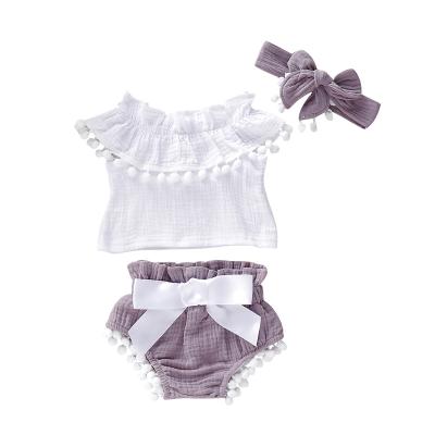 China Breathable Poly Summer Girls Clothing Set Baby Clothing Set Product Kids Clothing Set for sale