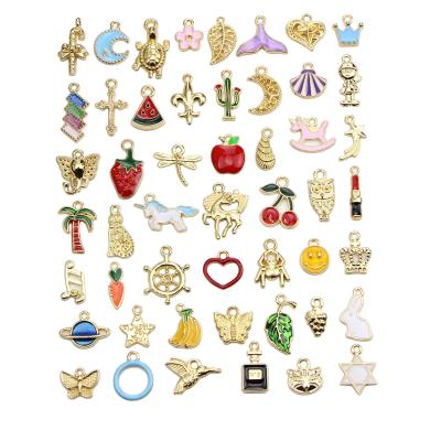 China Wholesale Sweet Amazon 50pcs Alloy Pendants Hair Accessories Bracelet Necklace DIY Accessories for sale