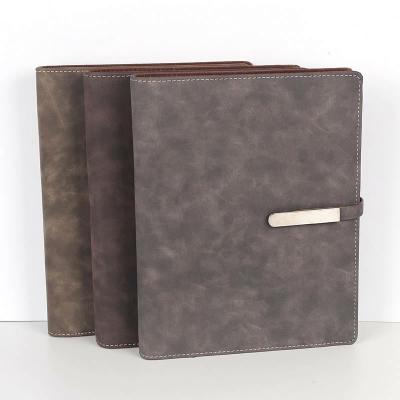 China Promotion Gifts Huahao Brand Folder Binder PU Office A5 Stationery Notebook Custom Leather Folder Folder for sale