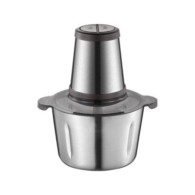 China 2L Stainless Steel Mini Electric Meat Chopper Mixer 300W Fashionable Small Vegetable Multifunctional Chopper for sale