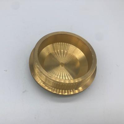 China Brass Cap Compression Screw Brass End Flanged Socket For Pipe Plumbing Connection for sale