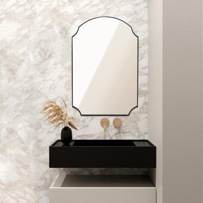 China Good Modern Design Large Arch Basin Mirror For Bathroom With Frame for sale